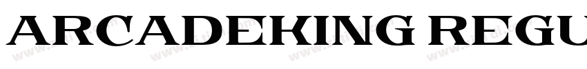 ArcadeKing Regular字体转换